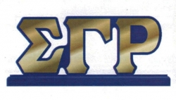 View Buying Options For The Sigma Gamma Rho Wood Desk Top Letters With Color Base