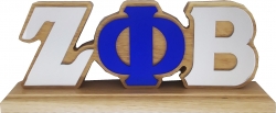 View Buying Options For The Zeta Phi Beta Wood Desk Top Letters