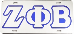 View Buying Options For The Zeta Phi Beta Inlaid Mirror License Plate