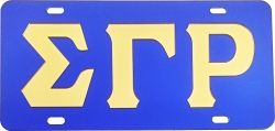 View Buying Options For The Sigma Gamma Rho Inlaid Color Mirror License Plate