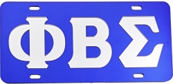View Buying Options For The Phi Beta Sigma Inlaid Color Mirror License Plate