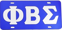 View Buying Options For The Phi Beta Sigma Outlined Mirror License Plate