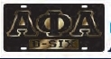 View Buying Options For The Alpha Phi Alpha O-Six Mirror Insert Tag License Plate