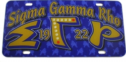 View Buying Options For The Sigma Gamma Rho Printed Founder License Plate