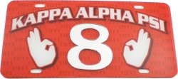 View Buying Options For The Kappa Alpha Psi Printed Graphic Raised Line #8 License Plate
