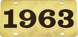 View Buying Options For The Iota Phi Theta 1963 Founder Satin Background Tag License Plate