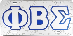 View Buying Options For The Phi Beta Sigma Dove Symbol Satin Background Tag License Plate
