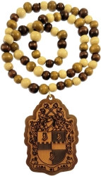 View Buying Options For The Alpha Phi Alpha Wood Bead Tiki Crest Laser Engraved Medallion