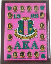 View Buying Options For The Alpha Kappa Alpha Founders Acrylic Topped Wooden Wall Plaque