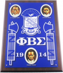 View Buying Options For The Phi Beta Sigma Founders Acrylic Topped Wood Wall Plaque