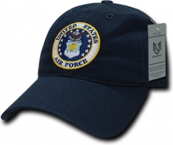 View Buying Options For The RapDom Air Force Round Logo Relaxed Cotton Mens Cap