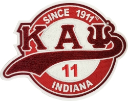 Kappa Alpha Psi Inlaid Mirror License Plate Silver/Red - Car/Truck 