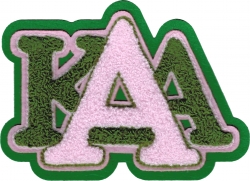 View Buying Options For The Alpha Kappa Alpha Stack Letters Chenille Sew-On Patch
