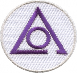View Product Detials For The Mason Circle of Perfection Symbol Round Iron-On Patch