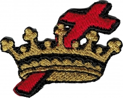 View Buying Options For The Order of Cyrenes Cross & Crown Iron-On Patch