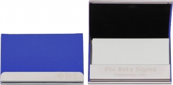 View Buying Options For The Phi Beta Sigma Laser Engraved Business Card Holder With Leather