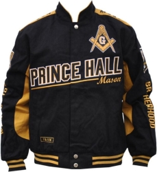 View Product Detials For The Big Boy Prince Hall Mason Divine S6 Mens Twill Racing Jacket