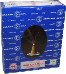 View Product Detials For The Satya Sai Baba Classic Nag Champa Dhoop Incense Cones [Pre-Pack]