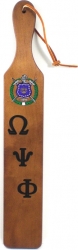 View Product Detials For The Omega Psi Phi Traditional Wood Paddle