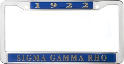 View Buying Options For The Sigma Gamma Rho 1922 Metal License Frame