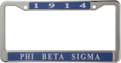 View Buying Options For The Phi Beta Sigma 1914 Metal License Frame