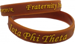 View Product Detials For The Iota Phi Theta Centaur Embossed Silicone Wristband [Pre-Pack]