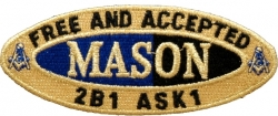 View Buying Options For The Mason Oval Founders Iron-On Patch