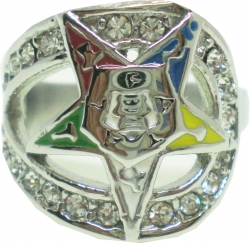 View Product Detials For The Eastern Star Stone Wrap Ladies Ring