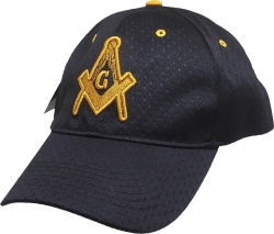 View Product Detials For The Prince Hall Mason Symbol Polymesh Mens Cap