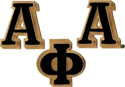 View Buying Options For The Alpha Phi Alpha Individual Letter Iron-On Patch Set