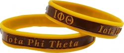 View Product Detials For The Iota Phi Theta 2-Tone Color Silicone Bracelet [Pre-Pack]