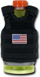View Buying Options For The RapDom USA Flag Deluxe Tactical Mini Vest Bottle Koozie