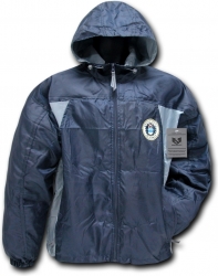 View Buying Options For The RapDom Air Force 2-Tone Zip-Up Hooded Mens Windbreaker Jacket