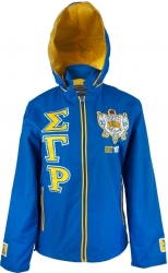 View Buying Options For The Big Boy Sigma Gamma Rho Divine 9 S5 Hooded Ladies Windbreaker Jacket
