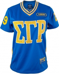 View Buying Options For The Big Boy Sigma Gamma Rho Rhinestud Divine 9 S10 Ladies Football Jersey