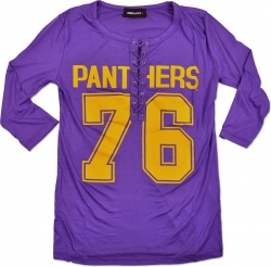 View Buying Options For The Big Boy Prairie View A&M Panthers Ladies Football Lace Jersey Tee