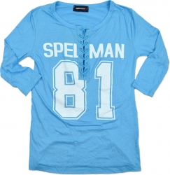 View Buying Options For The Big Boy Spelman College Ladies Football Lace Jersey Tee