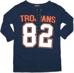 View Buying Options For The Big Boy Virginia State Trojans Ladies Football Lace Jersey Tee