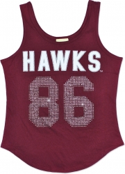View Product Detials For The Big Boy Maryland Eastern Shore Hawks S2 Rhinestone Ladies Tank Top