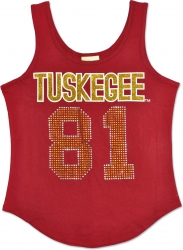 View Buying Options For The Big Boy Tuskegee Golden Tigers S2 Rhinestone Ladies Tank Top