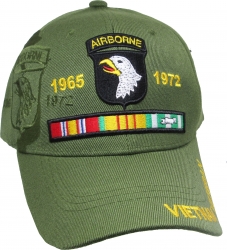 View Buying Options For The 101st Airborne Division Vietnam Veteran Ribbon Shadow Mens Cap