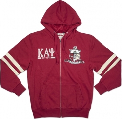 View Product Detials For The Big Boy Kappa Alpha Psi Divine 9 Mens Zip-Up Hoodie Jacket