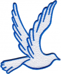 View Product Detials For The Zeta Phi Beta Dove Iron-On Patch