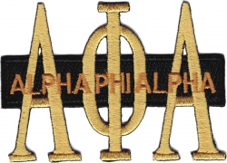 View Buying Options For The Alpha Phi Alpha Long Bar Iron-On Patch