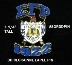 View Buying Options For The Sigma Gamma Rho 3D Crest Lapel Pin