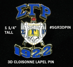 View Buying Options For The Sigma Gamma Rho 3D Crest Lapel Pin