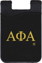 View Product Detials For The Alpha Phi Alpha Silicone Cell Phone Wallet