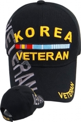 View Buying Options For The Korea Veteran Ribbons Text Shadow Mens Cap