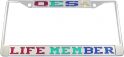 View Buying Options For The Eastern Star Life Member License Plate Frame
