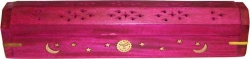 View Buying Options For The New Age Carved Coffin Celestial Brass Inlay Ash Catcher Incense Stick & Cone Holder